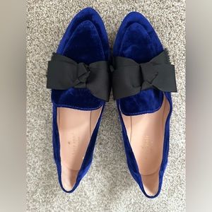 Like New! KATE Spade Cosetta Royal Blue Pointed Suede Loafers Size 7 EUC!!